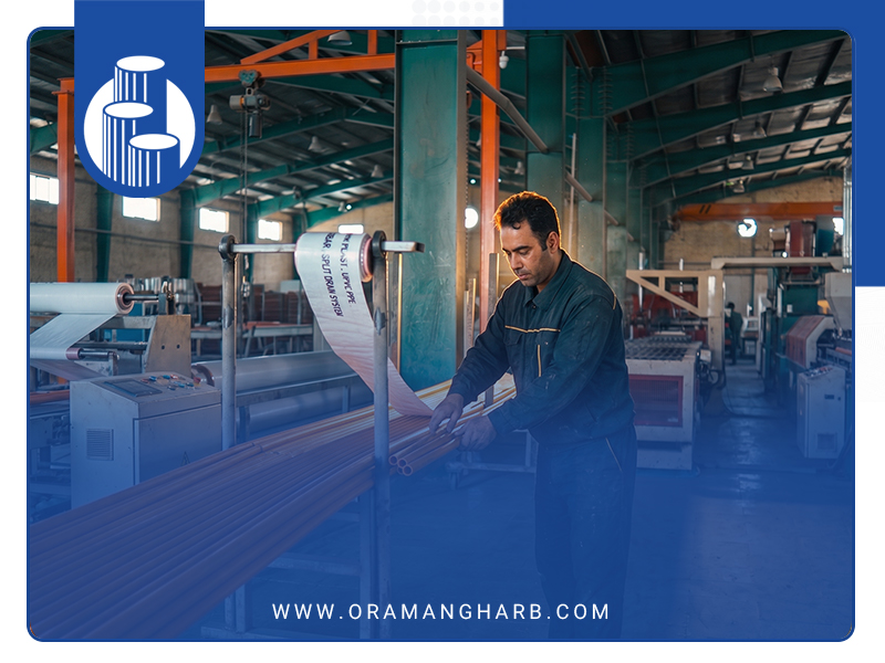 فرآیند تولید اتصالات یو پی وی سی در شرکت اورامان غرب